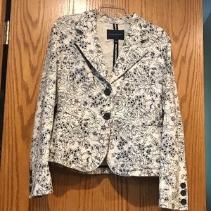 Floral 2 button jacket